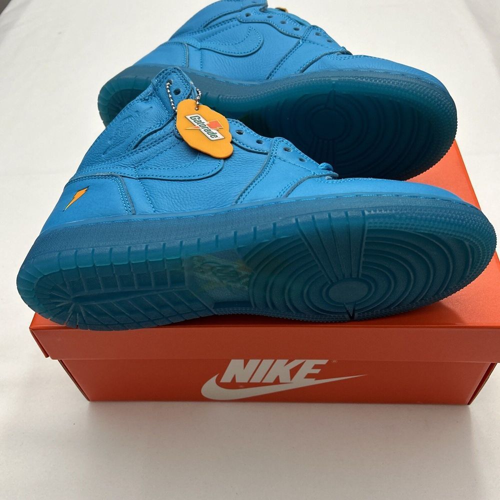 Size 6.5 - Air Jordan 1 Retro OG G8RD High Blue‎ Lagoon SKU #2961 - Picture 7 of 9